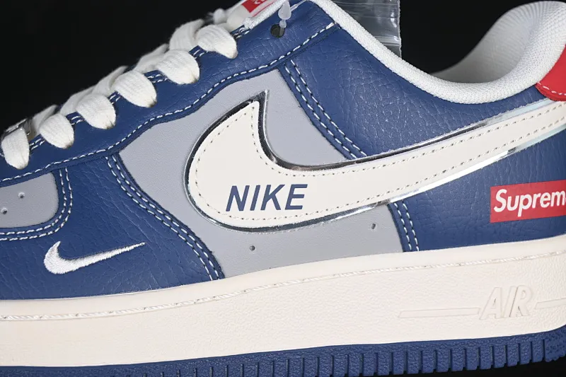 All categories Nk Air Force 1 Air Force series Nk Air Force 1 Low Air Force low top Nike Air Force 1'07 Low Superme joint white blue gray red Air Force 1 low top casual sneakers XD2588-602